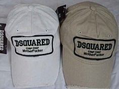 Бейсболка Dsquared белая,коричневая. 